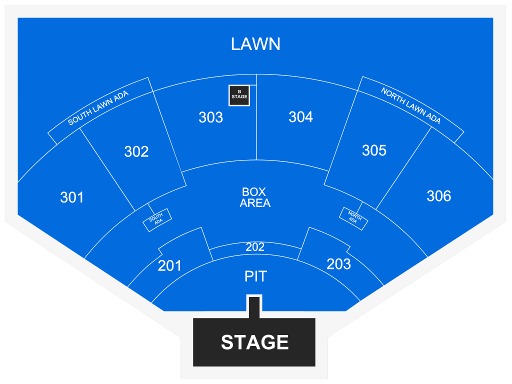 Venue seating chart for Alex Warren for reference only