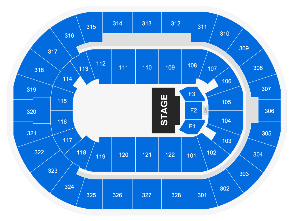 Venue seating chart for Test Discovery Baseball Team for reference only