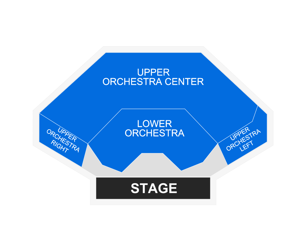 Venue seating chart for Nurse Blake for reference only