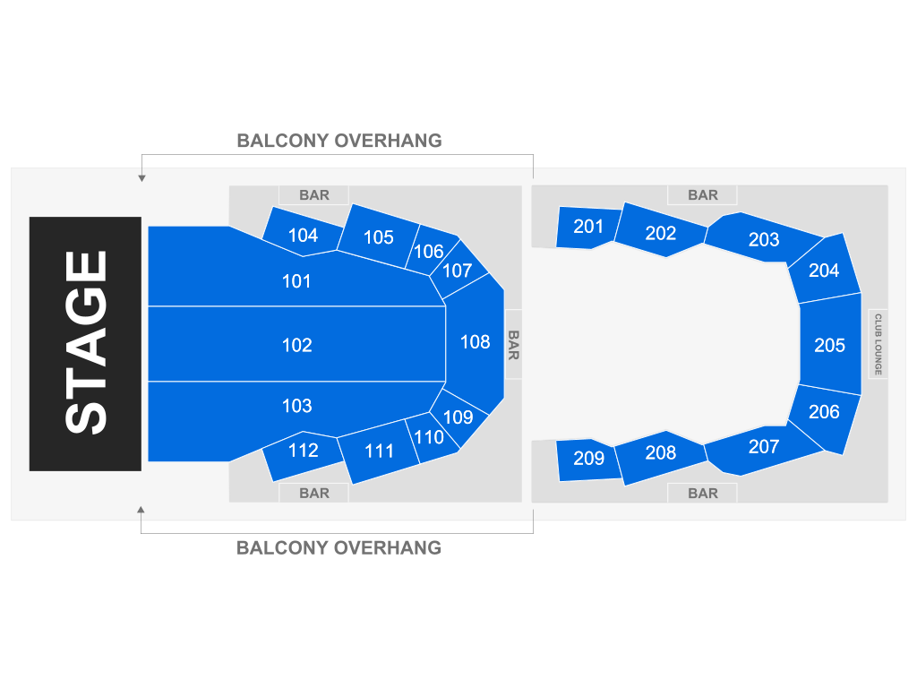 Venue seating chart for Ledisi for reference only