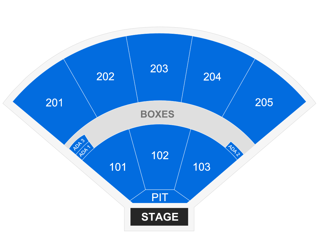 Venue seating chart for CAKE for reference only