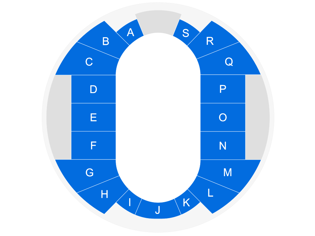 Venue seating chart for Sle Rodeo for reference only