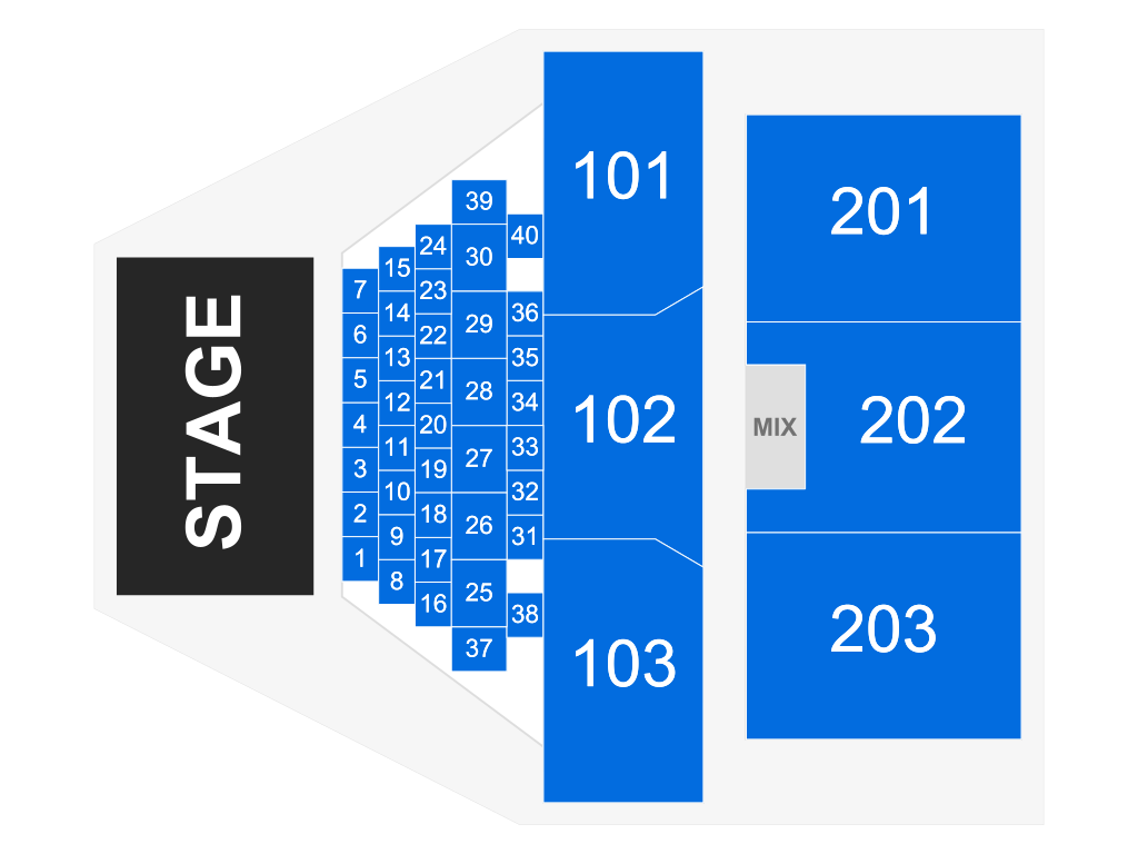 Venue seating chart for Ledisi for reference only