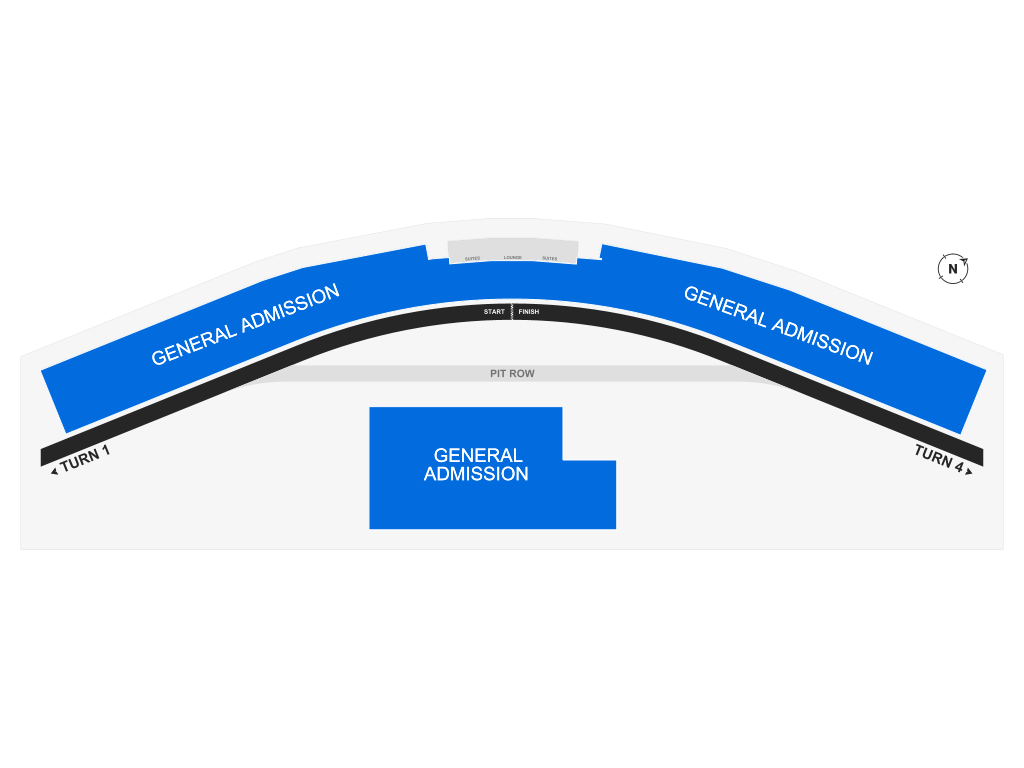 Venue seating chart for IMSA Championship for reference only