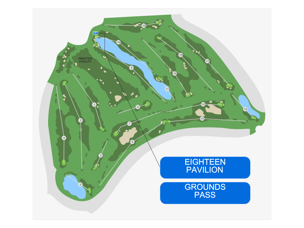 Venue seating chart for Hero World Challenge for reference only