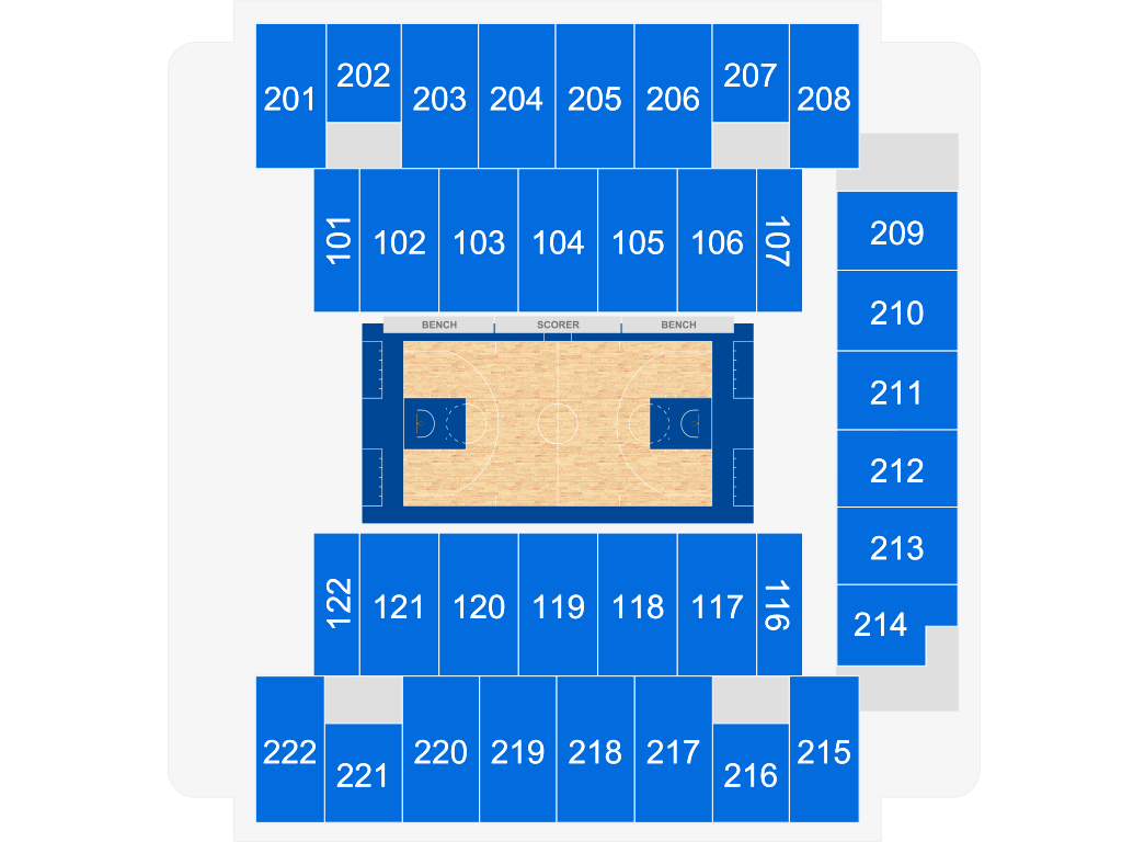Venue seating chart for Boardwalk Battle for reference only