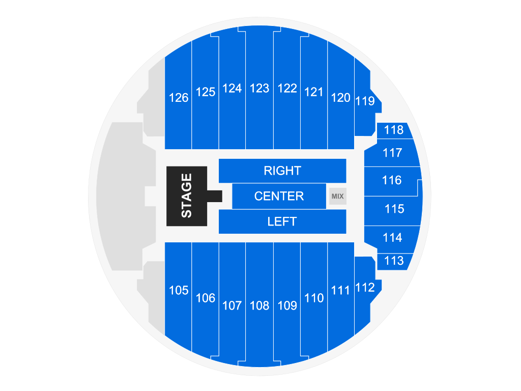 Venue seating chart for Christian Nodal for reference only