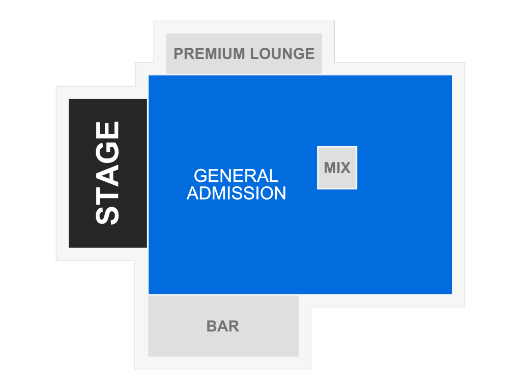 Venue seating chart for GWAR for reference only