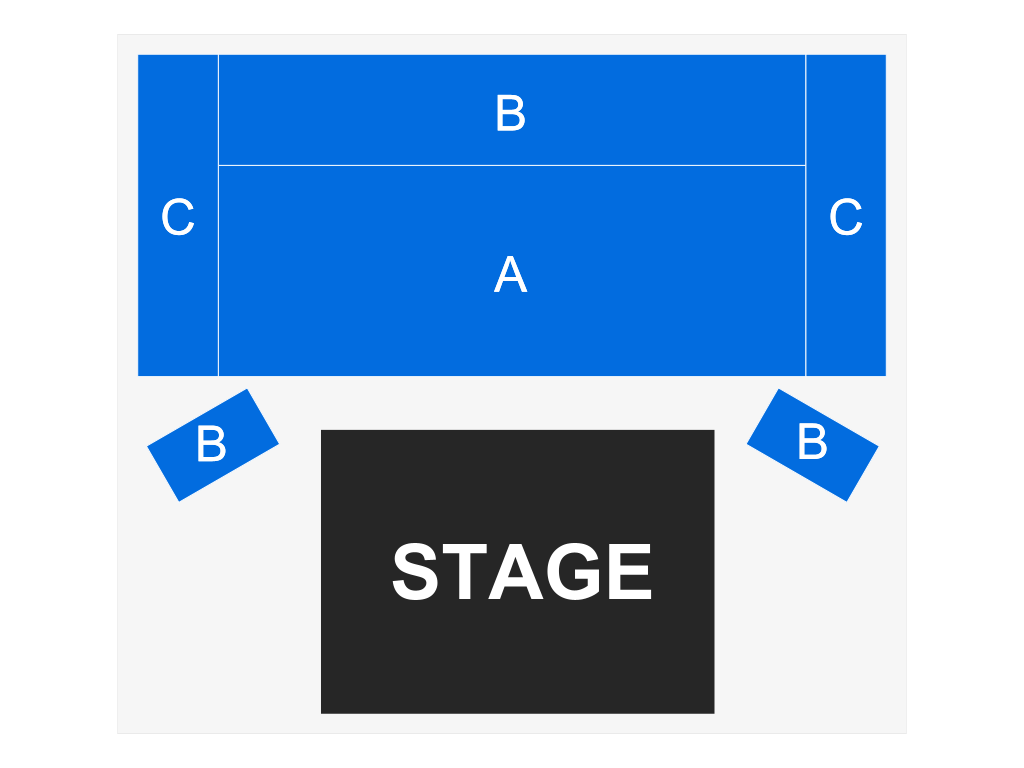 Venue seating chart for North Carolina Symphony Orchestra for reference only