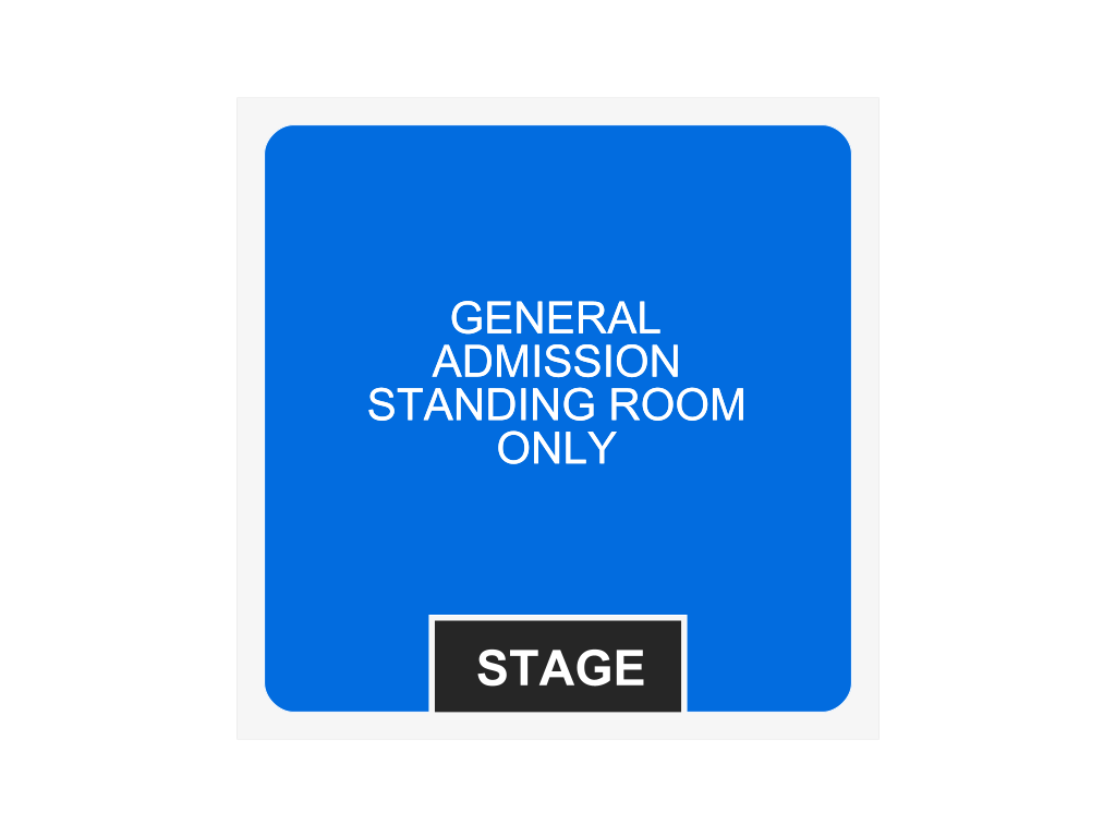 Venue seating chart for OsamaSon for reference only