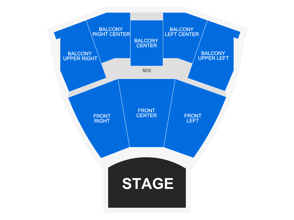 Venue seating chart for Chris Tomlin for reference only