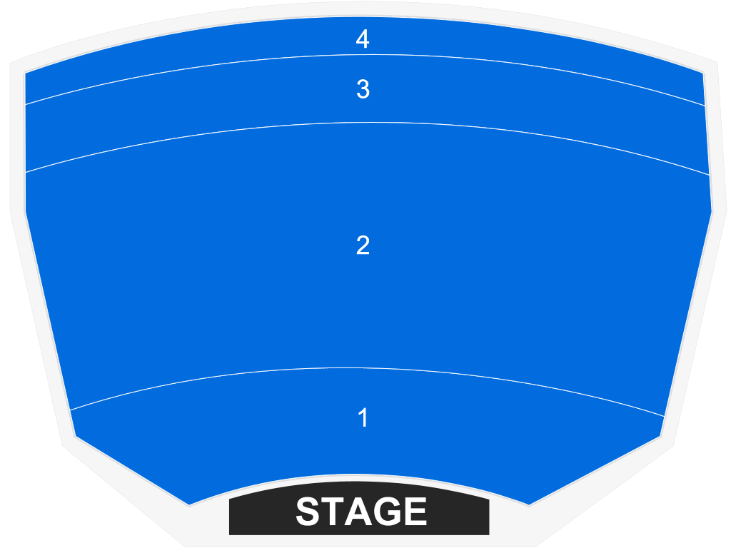 Venue seating chart for Carrot Top for reference only