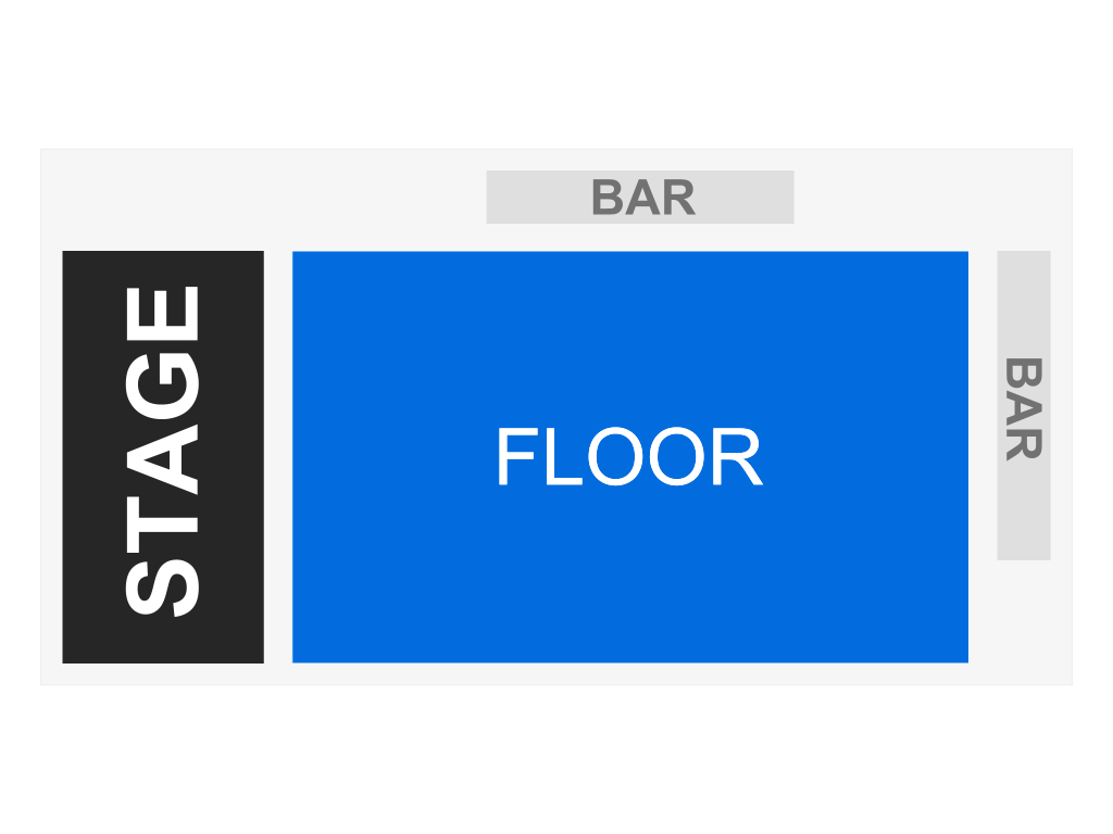 Venue seating chart for Whitechapel for reference only