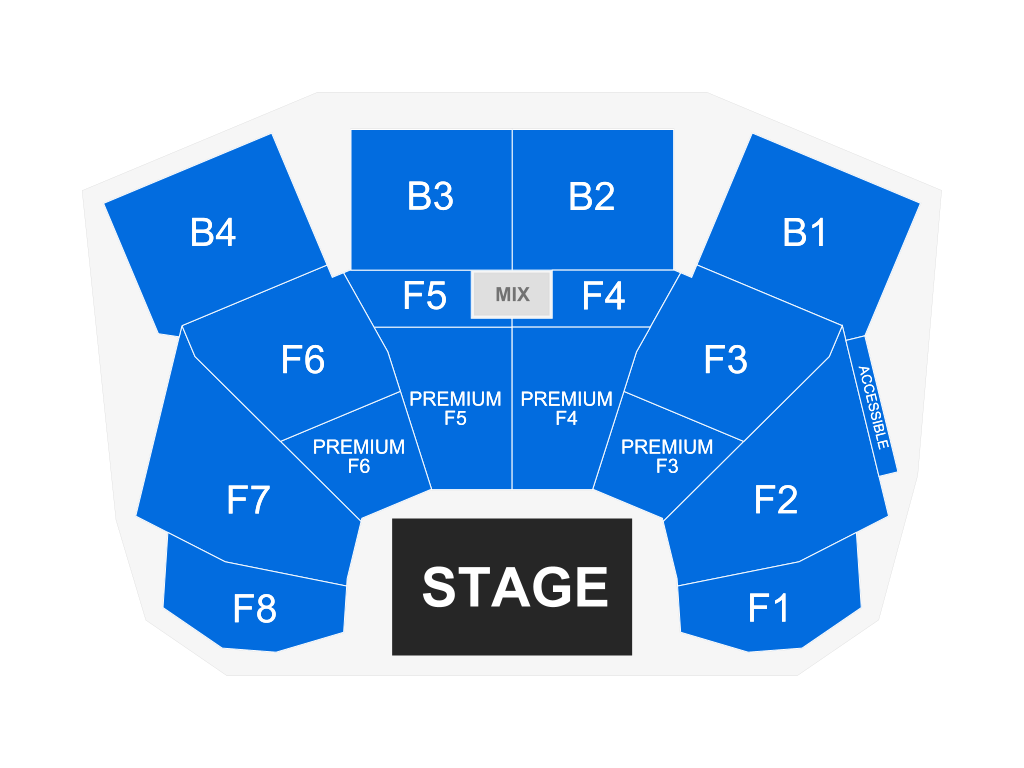 Venue seating chart for Matthew Good for reference only