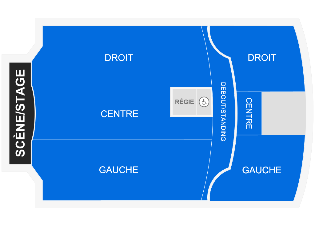 Venue seating chart for Justin Willman for reference only