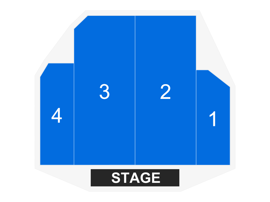 Venue seating chart for Chilliwack for reference only