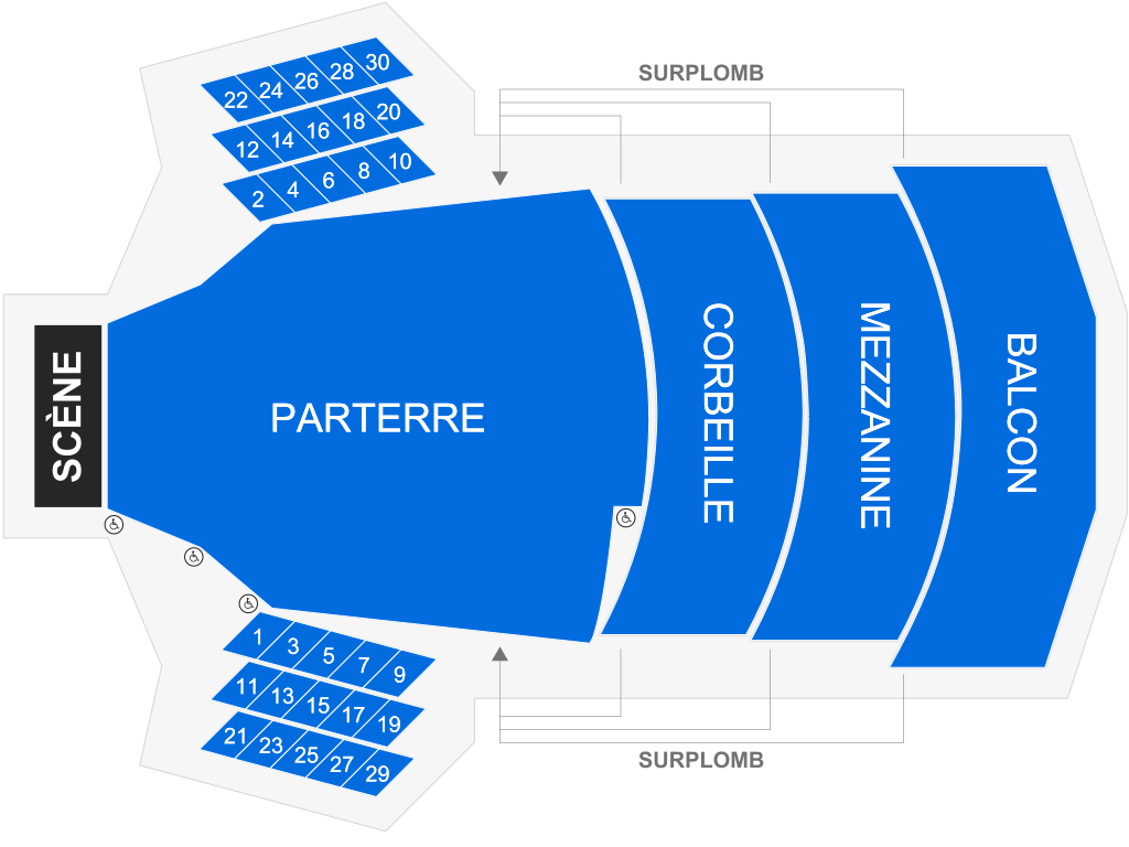 Venue seating chart for Gregory Alan Isakov for reference only
