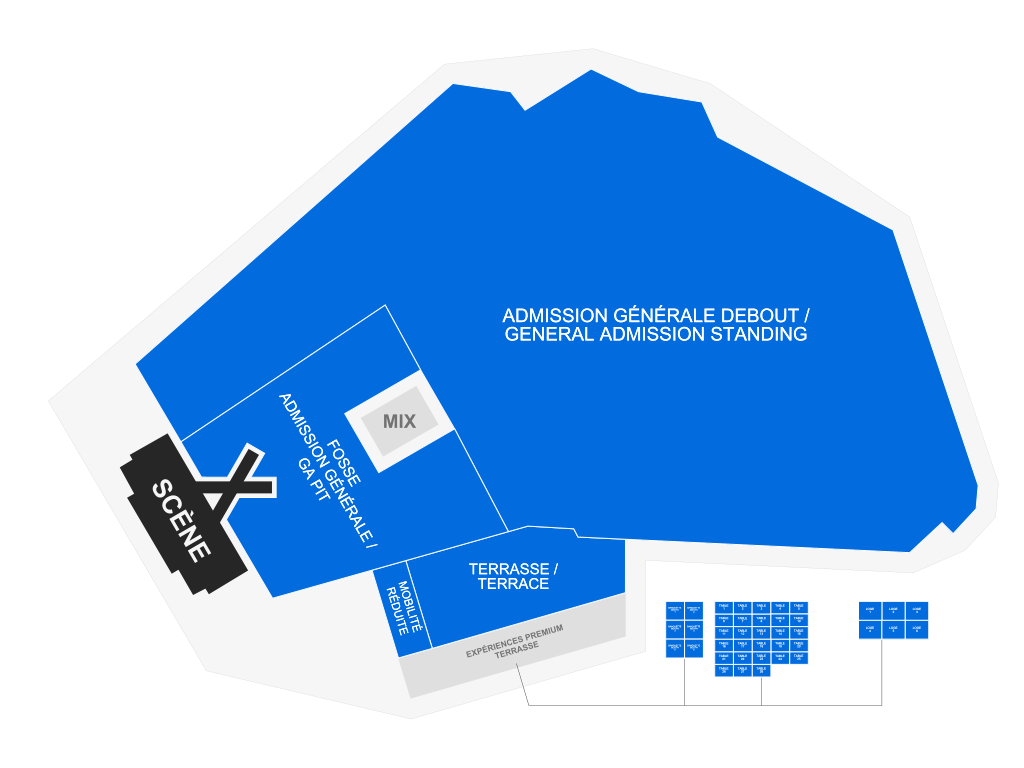 Venue seating chart for Luke Combs for reference only