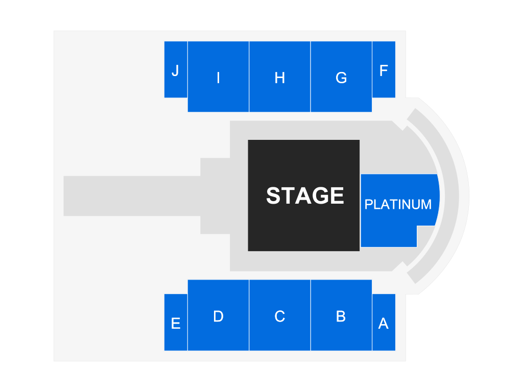 Venue seating chart for BattleBots Destruct-A-Thon for reference only