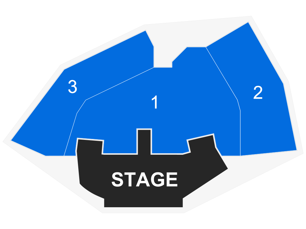 Venue seating chart for Chippendales for reference only