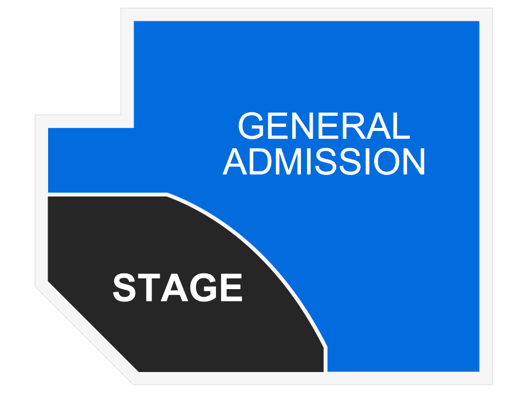 Venue seating chart for Alex Ramon for reference only