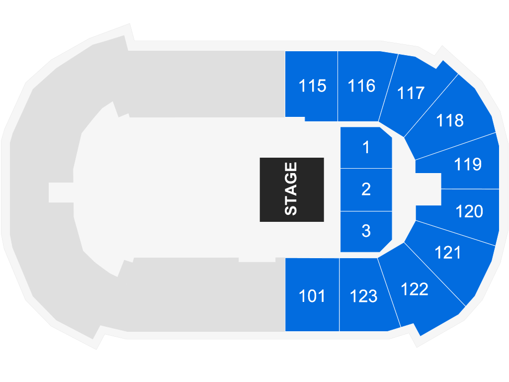 Venue seating chart for Sonora Santanera for reference only