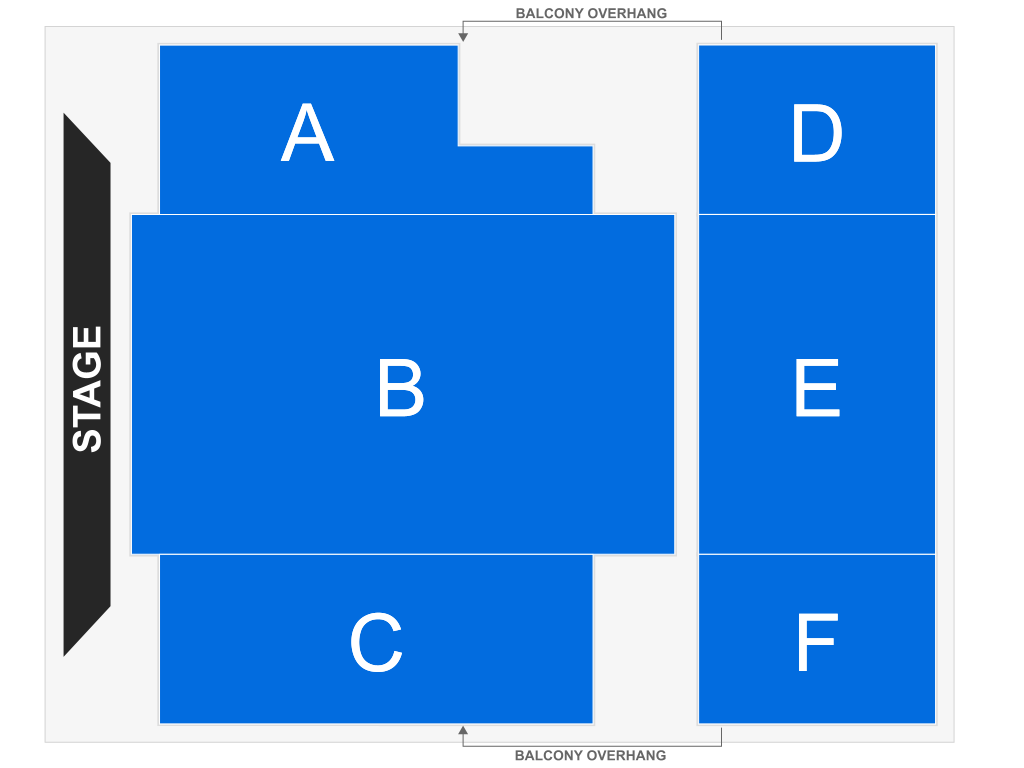 Venue seating chart for Mavis Staples for reference only