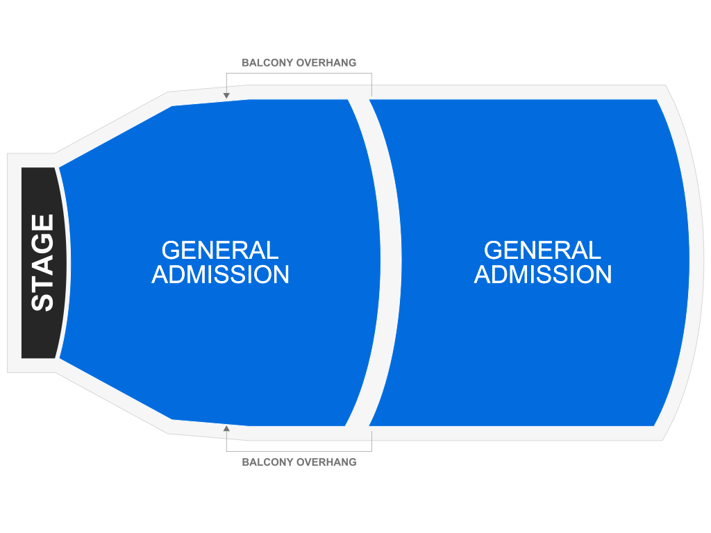 Venue seating chart for It's a Wonderful Life for reference only