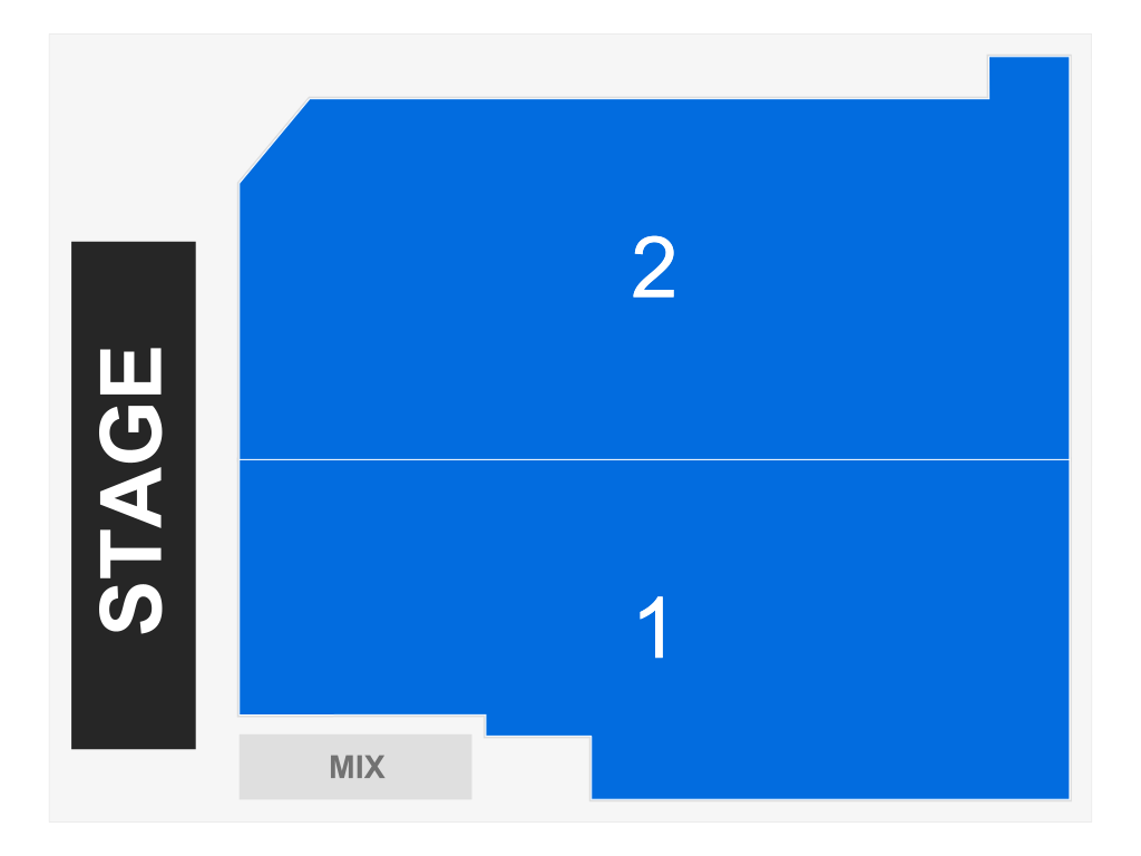Venue seating chart for Kirk Whalum for reference only